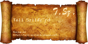 Tell Szilárd névjegykártya